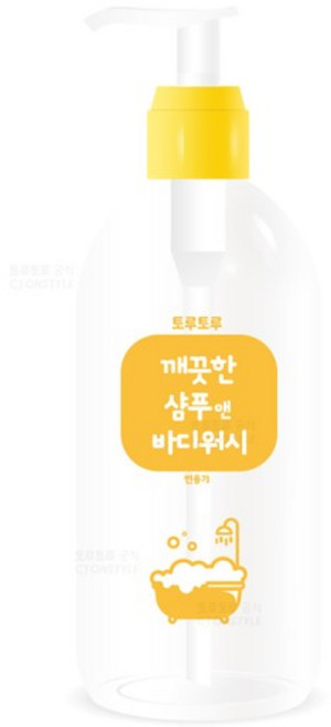토루토루 깨끗한샴푸&바디워시 400ml, 1개