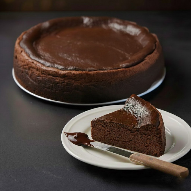 [바스크전문] 모어레스 초코 바스크 치즈케이크 냉동 케잌 치즈케익 생일 케이크 케익 간식, 1개, 1.3kg