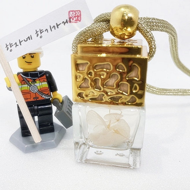 1+1 차량용 우드사각 수국 디퓨져 선물세트 차량용 탈취제, 실버사각 + 골드사각, 라일락블라썸