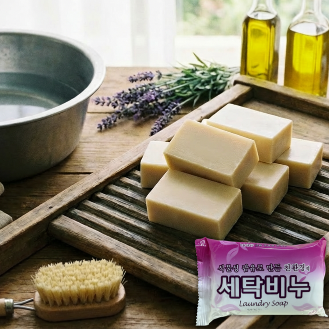 디엠코리아 식물성 팜유 친환경 세탁비누 빨래비누, 10개, 220g