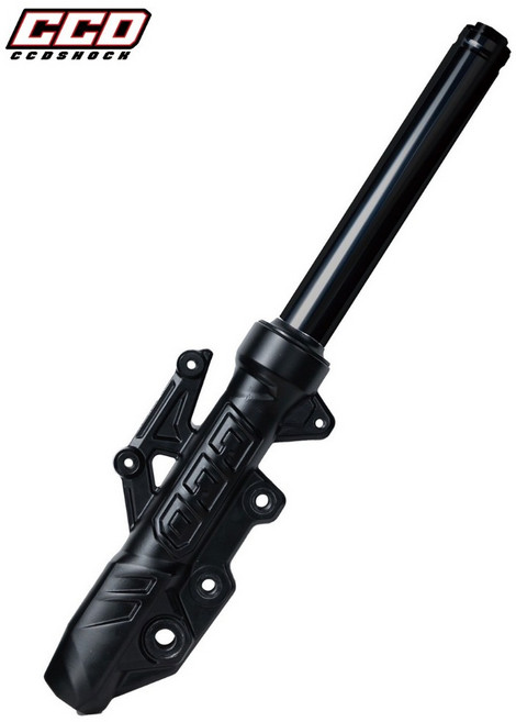 CCD CFS-CC 前叉組 DRG 曼巴 MMBCU 勁戰六代 FORCE 2 AUGUR 專用 原廠型設計 黑內管 PVD鍍層 簧片式活塞避震器, 黑內管,勁戰六代、 FORCE 2、AUGUR, 1個