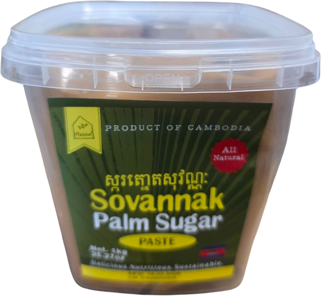 [루츠팜] 캄보디아 팜슈가 1kg cambodia HESED 헤세드 팔미라팜 팔미라 대용량, 1개