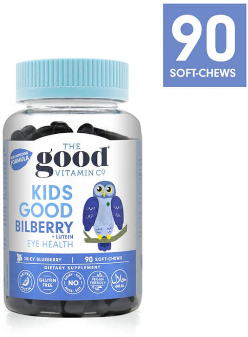 더굿비타민 키즈 루테인 지아잔틴 아스타잔틴 빌베리 베타카로틴 90츄어블 6개, 1개, 90정