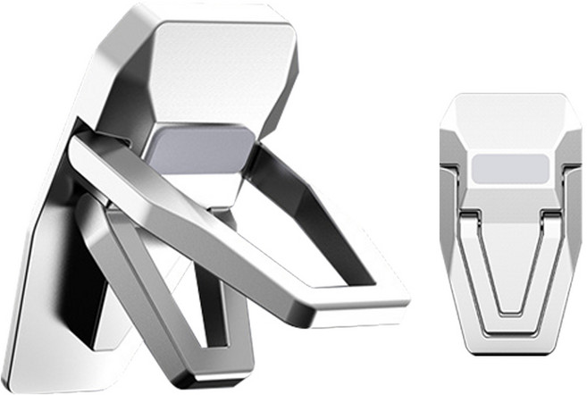 알루멘 M1 노트북 탄소강 거치대 부착식, 실버, 1개