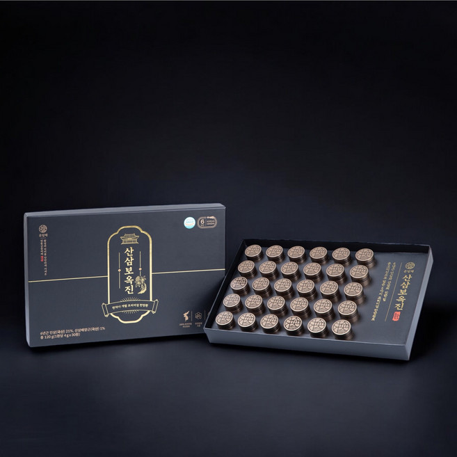 천종산삼 온담채 산삼보옥진 경옥고상자 침향 공진단상자, 2박스, 120g