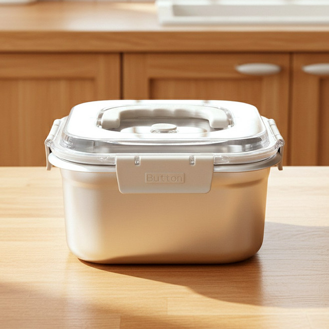 에브리 연마제X 벨브 핸들 스텐 밀폐용기, 4.2L, 1개