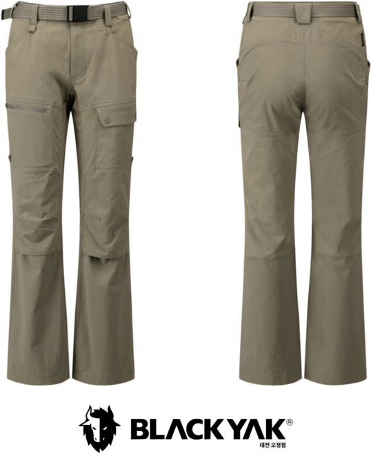 블랙야크 여성 코듀라 부츠컷 등산바지 트레킹 카고 팬츠 다크타프그레이 1BYPNSV508
