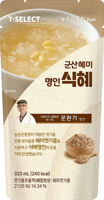 군산혜미 명인식혜 파우치음료, 16개, 320ml