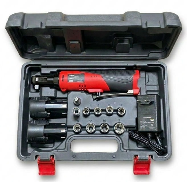 머스코 12V 전동 라쳇렌치 세트 FKRW12D /배터리2개 육각소켓 9종, 세트(2배터리), 1개