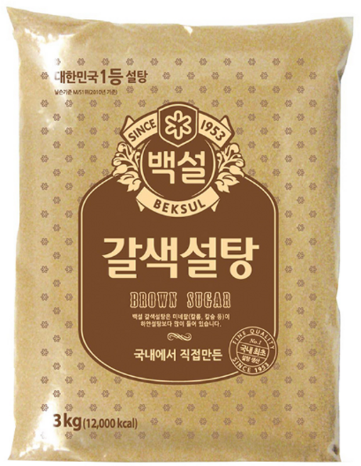 백설 갈색설탕, 3kg, 7세트