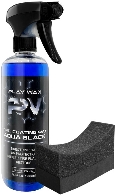 플레이왁스 playwax 아쿠아블랙 타이어광택제 500ml, 1개