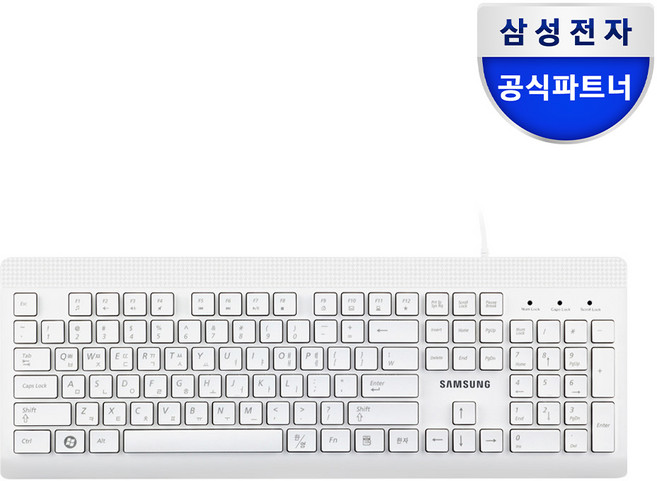 삼성전자 유선 키보드 SPA-KKA1BUW 화이트 + 키스킨 포함, SPA-KKA1BUW+키스킨, 제조사축