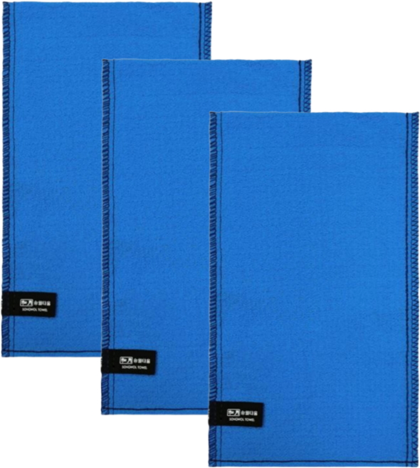 송월타월 빅다이아몬드 때밀이 타월 60, 하늘, 1개입, 3개