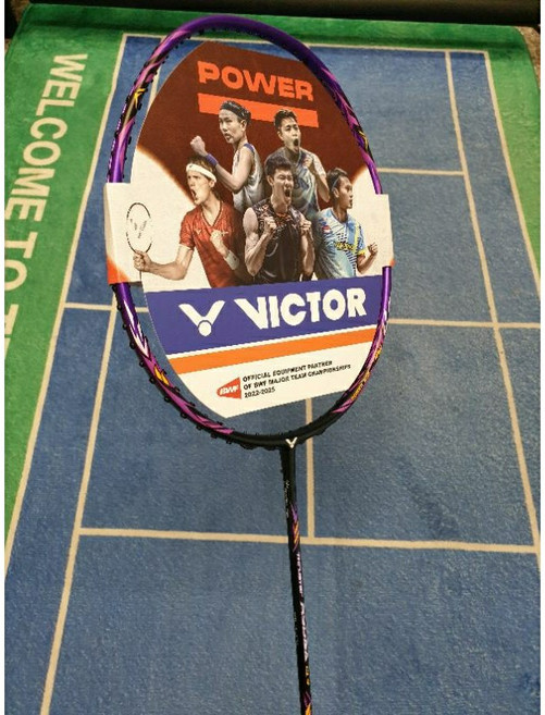 勝利VICTOR 龍牙平價版好上手攻擊型碳纖維球拍 突擊TK-RYUGA CLS 4U 耐高磅 附專屬拍袋及握把布, 1個