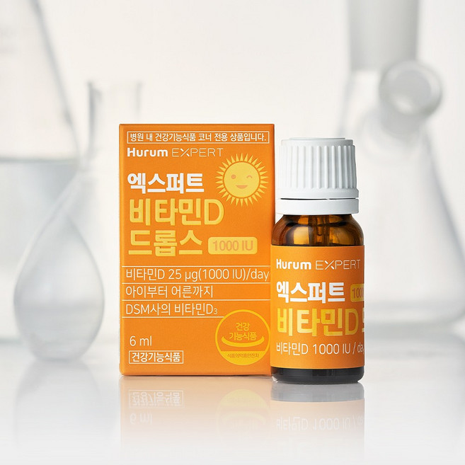 엑스퍼트 비타민D 드롭스 1000IU 6ml, 1개