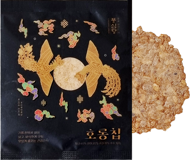 풍심당 호롱칩 수제 현미 귀리 보리 수수 누룽지칩 과자, 15g, 15개