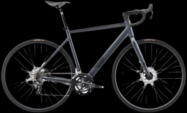 자바 JAVA 벨로체 16단 로드 자전거 입문용, S(추천 신장 164-171 cm), 매트 블랙 그레이