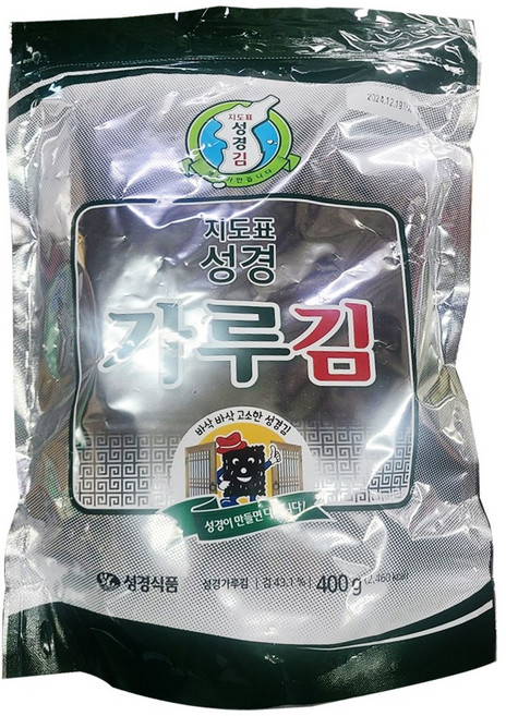 ## 7979 지도표 성경 재래식 김가루, 400g, 3개