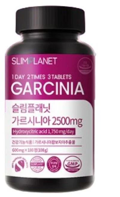 슬림플래닛 가르시니아 2500mg 108g, 180정, 1개 - 쿠팡