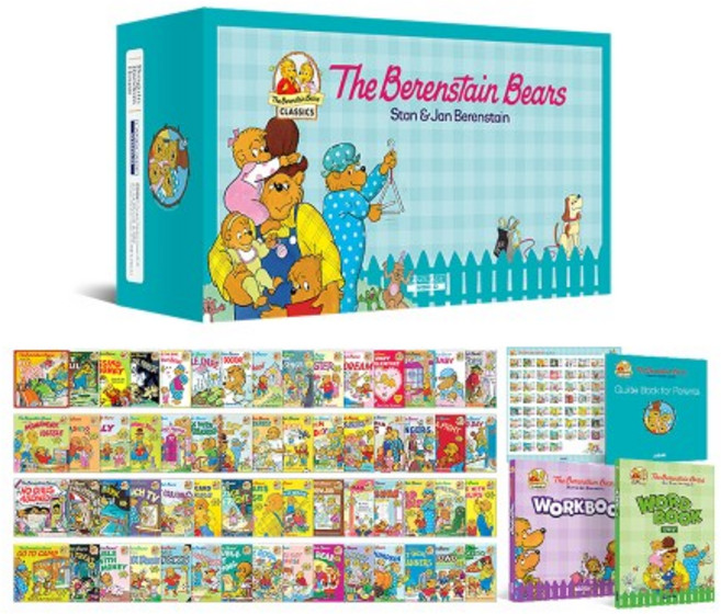 LANGUAGE WORLD The Berenstain Bears Full Set (60 Books + Word Book Work Guide 학습진도표) 176703, NONE
