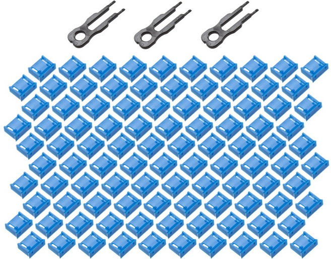 Fort Lee USB 포트락 잠금장치 키3 잠금알100개 블루, 100개