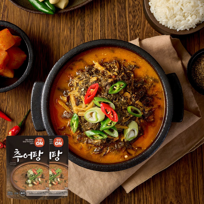 [HACCP인증]전통방식으로 끓인 %국내산 시레기 남원 추어탕, 5개, 600g