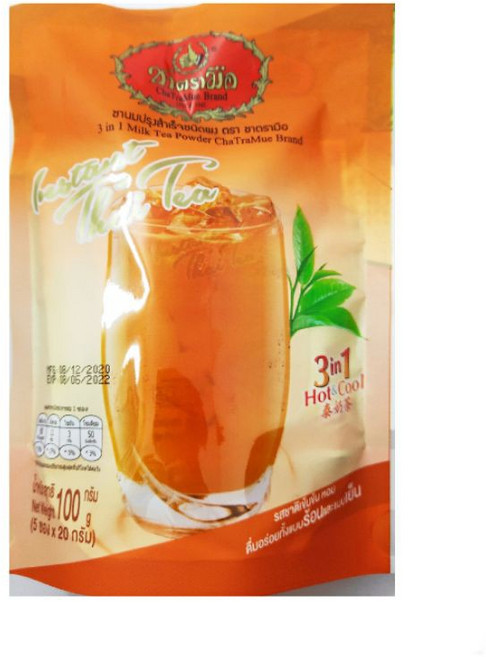 手標牌泰式奶茶三合一奶茶隨身包，道地泰式風味，24H快速出貨，隨時享受濃郁茶香, 1個, 泰式奶茶100g【20g*5包】