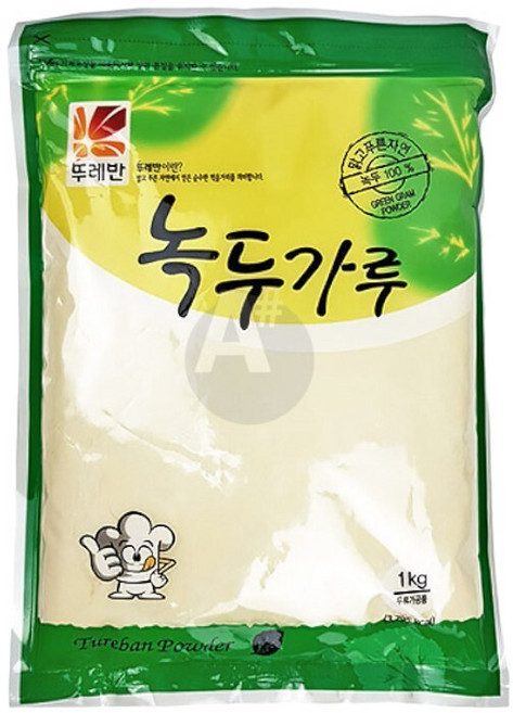 뚜레반 X 10개 1Kg 녹두가루, 1세트