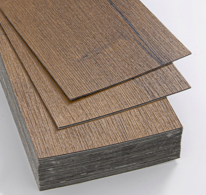 믿음직함 접착식 직사각 장판 우드 데코타일 20장, 20개, PVC 마일드 월넛