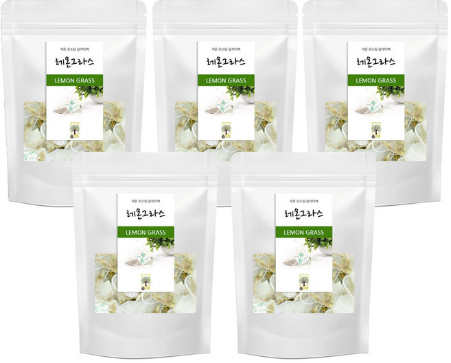 레몬그라스차 50티백 숲으로허브 삼각티백, 50g, 50개입, 5개