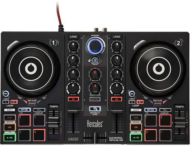 HERCULES - DJ Control Inpulse 200 300 허큘리스 디제이 컨트롤러 인펄스 200 300 디제잉 장비, 1개