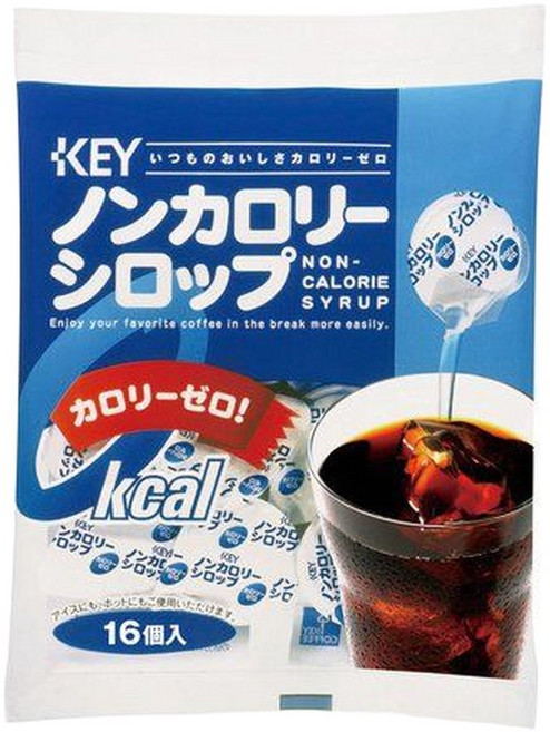 키커피 KEY COFFEE 무칼로리 시럽 포션 4.5gx16개입 164433, 16개, 4.5g