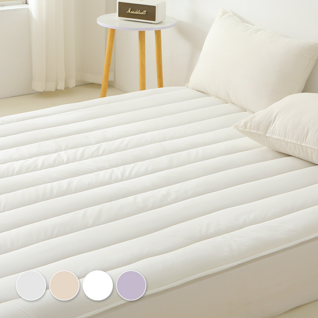 르몽스 먼지없는 알러지케어 침대패드 고정밴드형, 퓨어화이트