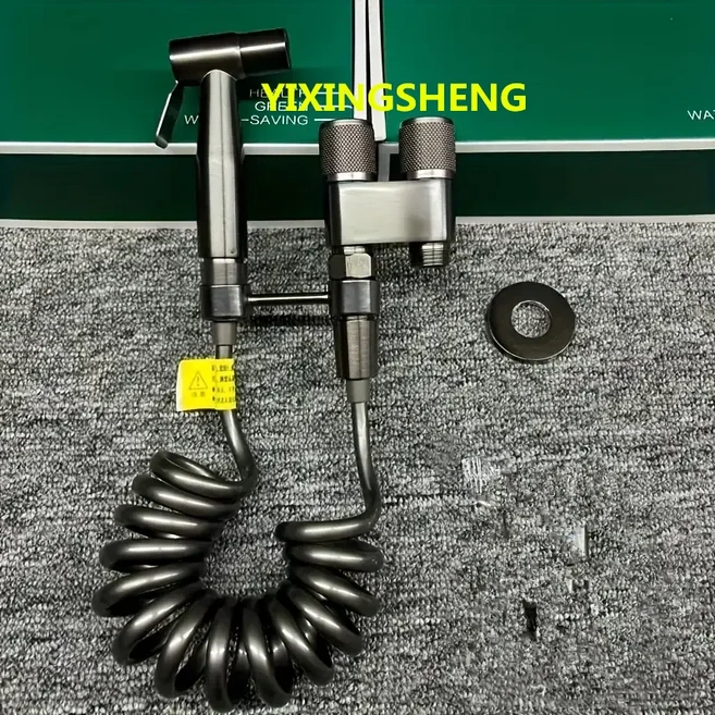 고급 스테인레스 스틸 휴대용 비데 분무기 세트 - 향상된 위생 및 편안함을 압력 샤워 헤드 콤보 쉬운 설치, 05 LZQH004