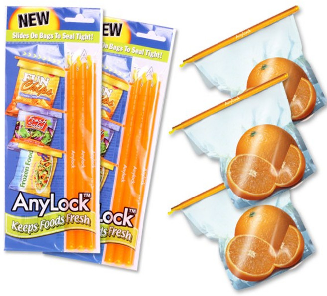 애니락 신선잠금봉 봉3호 1+1 6p 밀봉도구 비닐팩잠금봉