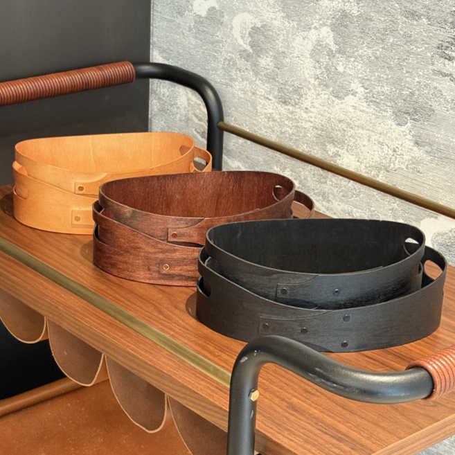 도르리 셰이커 트레이 우드 인테리어 오브제 바구니 차키 트레이, 내추럴