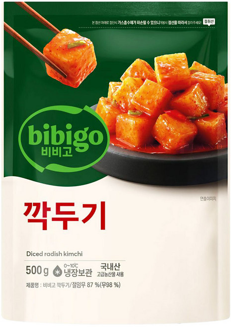 [CJ] 비비고 깍두기, 500g, 1개