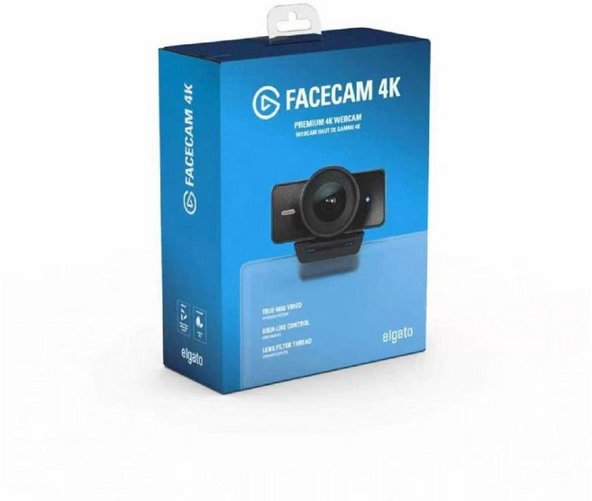 USB 웹캠 4K 마이크 광각 V4K 1080p 컴퓨터 화상회의시스템 HD, 엘가토 페이스캠 4K 카메라