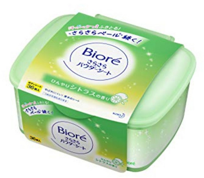 비오레 사라사라 파우더 끈적임 없는 시트 로즈향 귤향 36매, 시트러스 향1개