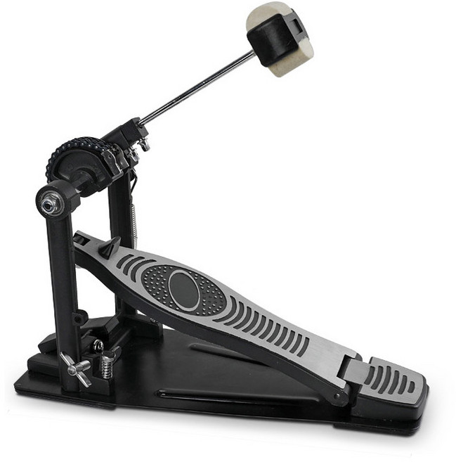 킥드럼 페달 싱글 베이스 드럼 연습용 풋보드 발판 타악기 부속, 1개, 블랙