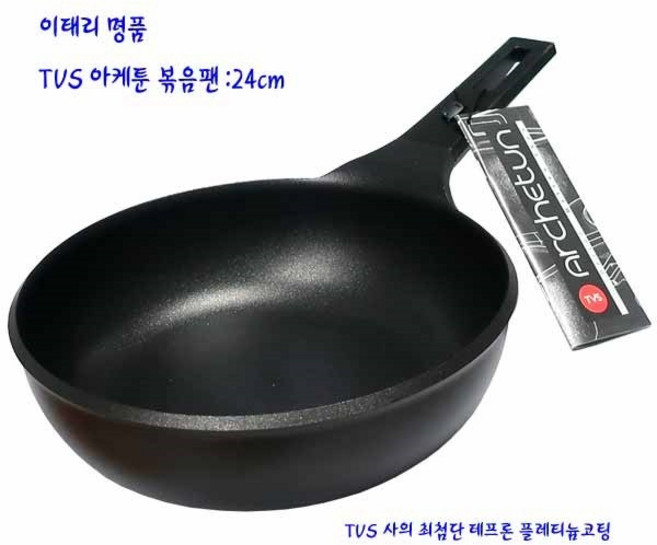 TVS 이태리궁중팬 - 이태리명품궁중팬 플레티늄이태리아케툰볶음팬 24CM, 본상품 1개, 1개