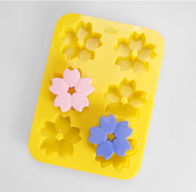 [더위치] 벚꽃머핀 6구 실리콘몰드 비누몰드 40g, 1개