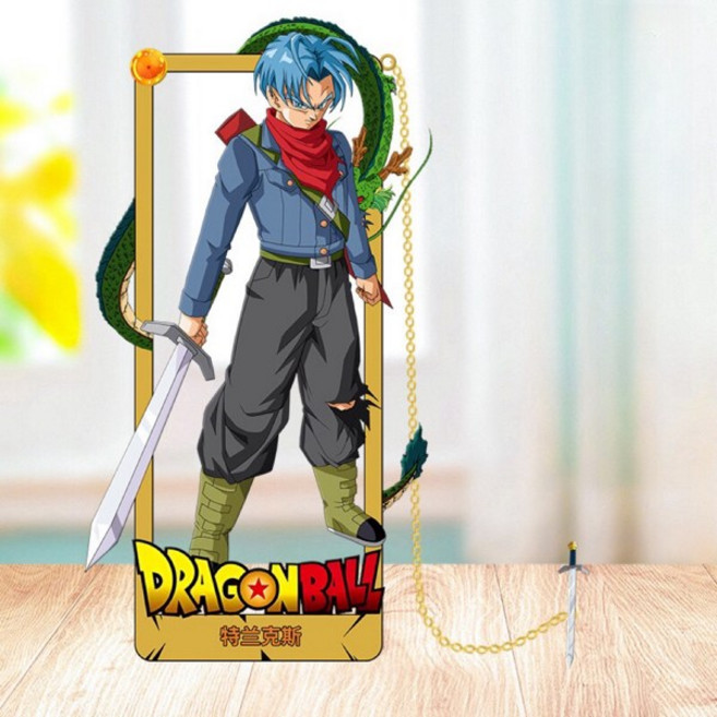 DRAGON BALL Goku 애니메이션 팬을 금속 책갈피 학생용 만화 문구 및 선물, [01] 9cm 3cm, [26] Trunks B