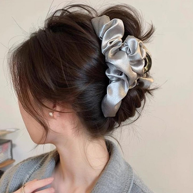 샤이니 셔링 올림머리 빅사이즈 집게핀