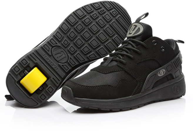 힐리스 운동화 바퀴달린신발 스케이트 휠 롤러슈즈 성인용 륜 개폐식 LED 아동용 내장, 올블랙, 1개