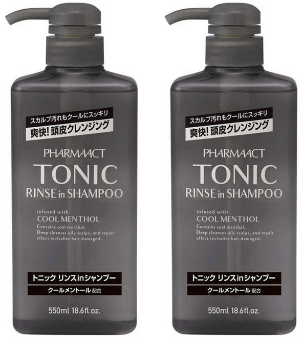 쿠마노 쿨 토닉 린스 인 샴푸, 550ml, 2개