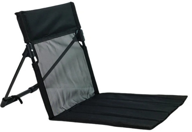 캠핑의자 캠핑의자컵홀더 플랫 체크무늬 간편조립식 합금 원터치텐트 콜맨로우체어 강당의자 2컬러 그라운드체어, 네트백 블랙, 1개