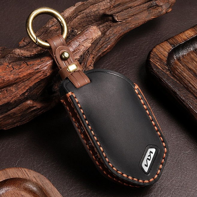 HAKO 유틸리티 가죽 키케이스 키홀더, 블랙, 9버튼