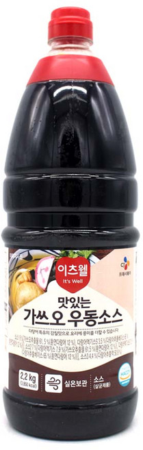 CJ 이츠웰 가쓰오우동소스, 2.2kg, 2개