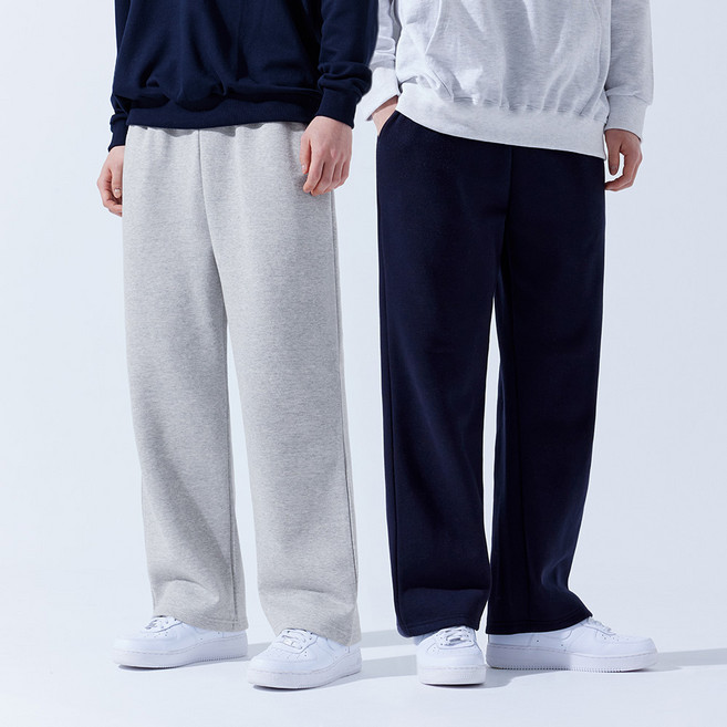 탑보이 2장 세트 국내생산 기모 일자 트레이닝 바지 (SCC5682PT)